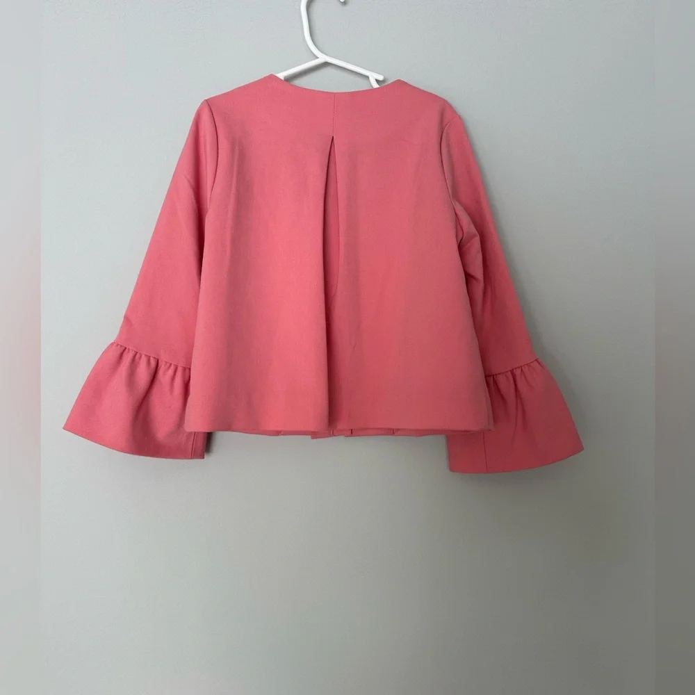 Janie and Jack Pink Bell Sleeve Ruffle Jacket, 7